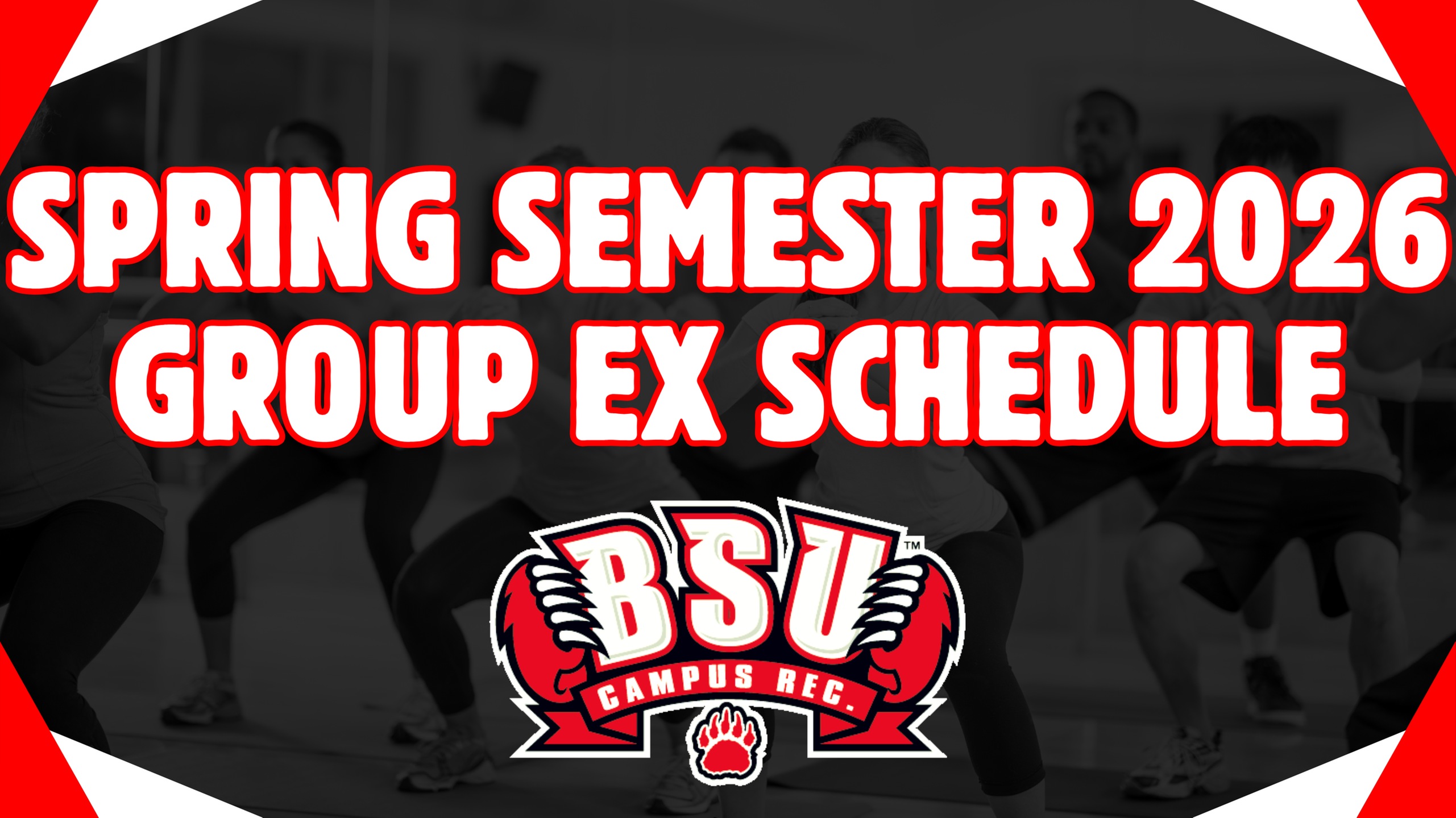 Fall Semester 2026 Group Ex Schedule