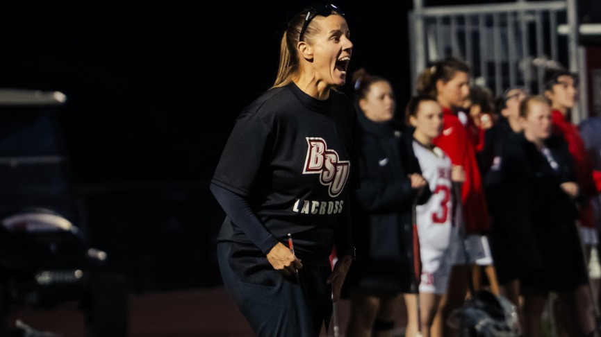 Women's Lacrosse Rolls to 21-10 MASCAC Victory; Adams Sets Wins Mark