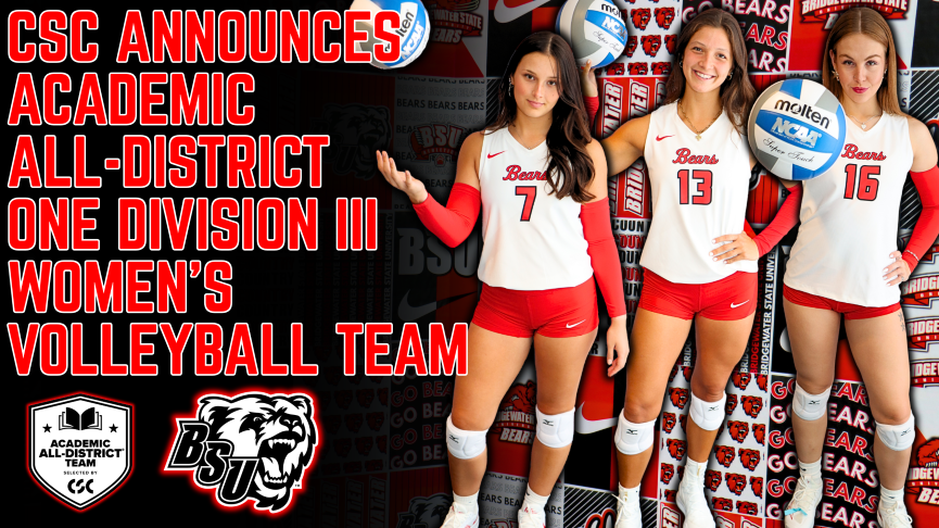 Three Bears Named to CSC Academic All-District&reg; One Volleyball Team